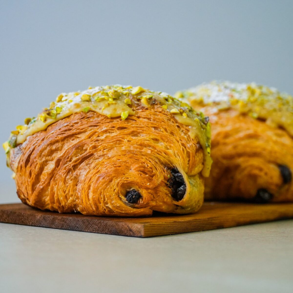 Pistachio Pain Au Chocolate Croissant